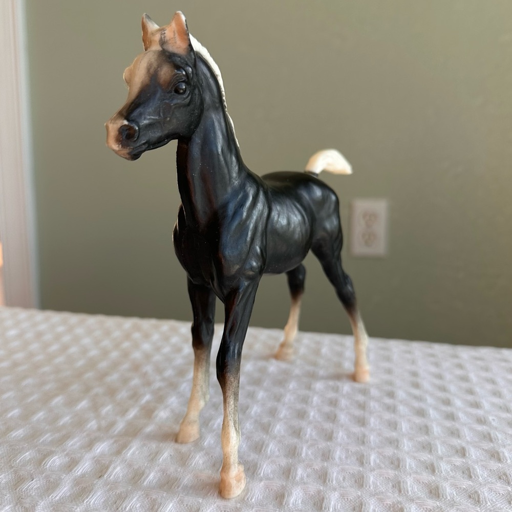 Vintage Breyer Family Arabian Foal “Doc” #203 Matte Charcoal (a)
